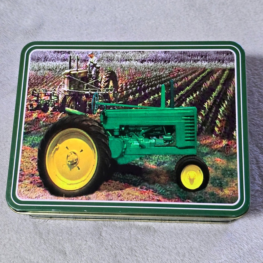 John Deere Model D 1996 Tractor Metal Storage Tin Box Vintage
